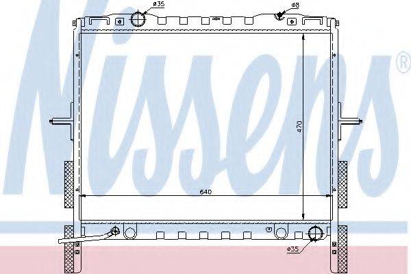 NISSENS 66658 Радіатор, охолодження двигуна