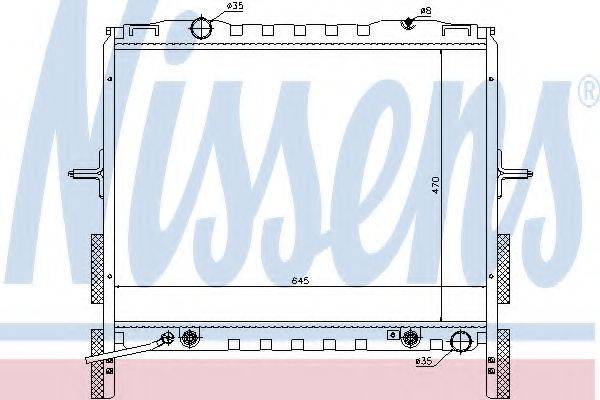 NISSENS 66657 Радіатор, охолодження двигуна