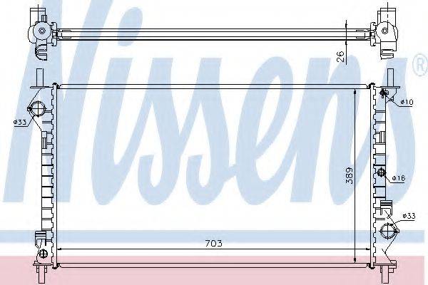NISSENS 62021A Радіатор, охолодження двигуна