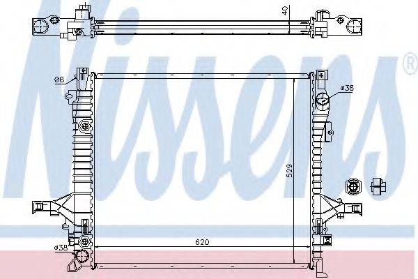 NISSENS 65613A Радіатор, охолодження двигуна