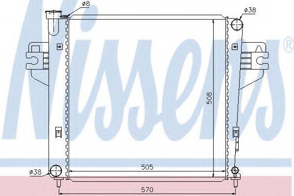 NISSENS 69212 Радіатор, охолодження двигуна