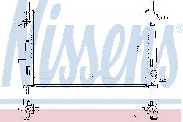 NISSENS 69251 Радіатор, охолодження двигуна