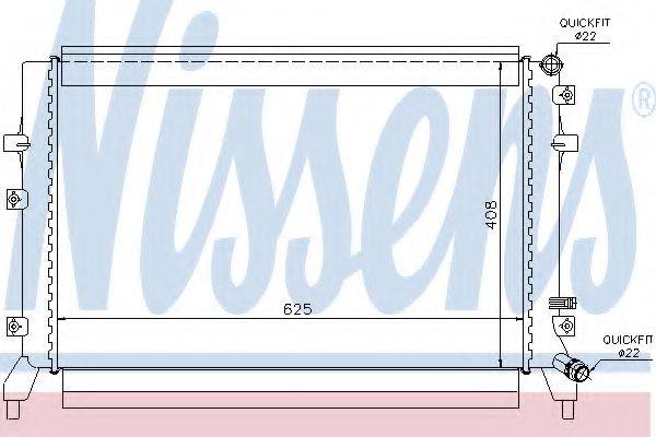 NISSENS 65294 Радіатор, охолодження двигуна