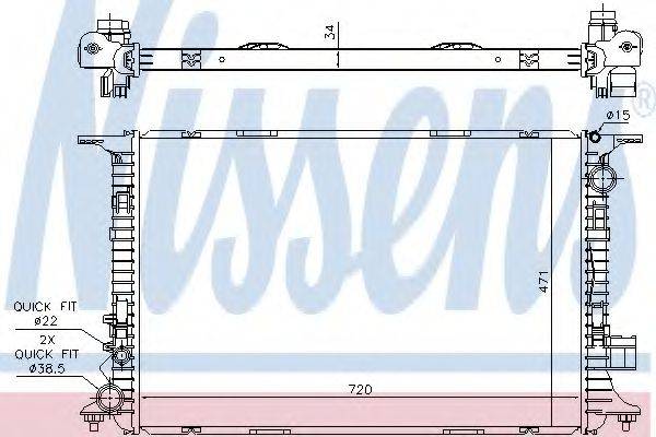 NISSENS 60326 Радіатор, охолодження двигуна