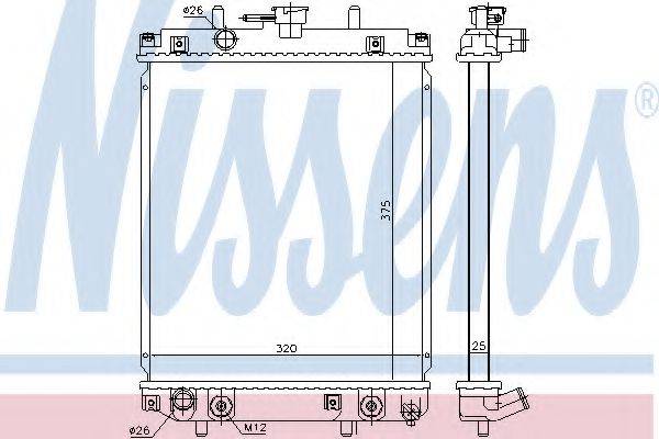 NISSENS 617552 Радіатор, охолодження двигуна