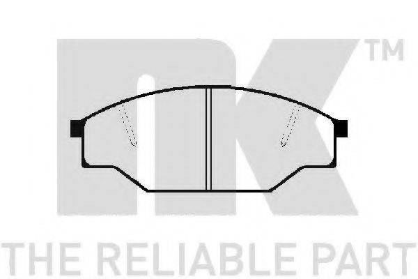 NK 229963 Комплект гальмівних колодок, дискове гальмо