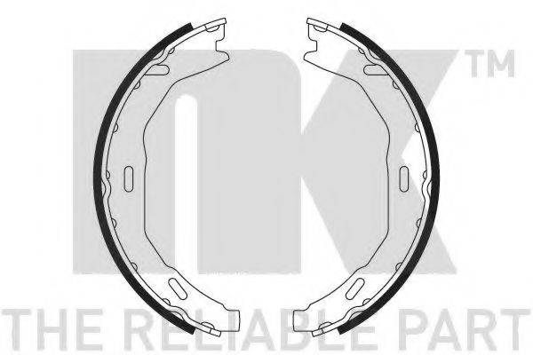 NK 2733763 Комплект гальмівних колодок, стоянкова гальмівна система