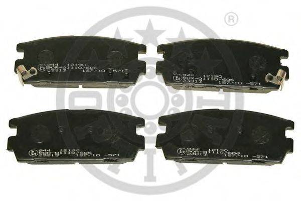 OPTIMAL 12190 Комплект гальмівних колодок, дискове гальмо