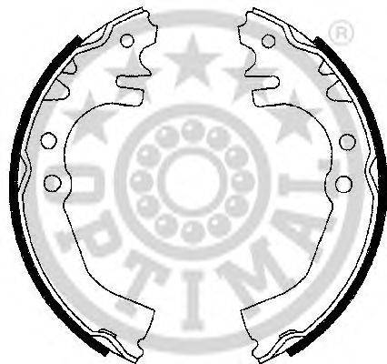 OPTIMAL BB7260 Комплект гальмівних колодок