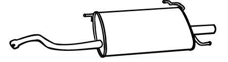 WALKER 18581 Глушник вихлопних газів кінцевий