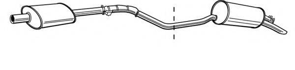WALKER 19023 Глушник вихлопних газів кінцевий