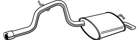 WALKER 22616 Глушник вихлопних газів кінцевий