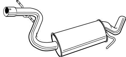 WALKER 22973 Середній глушник вихлопних газів