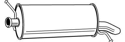 WALKER 72184 Глушник вихлопних газів кінцевий