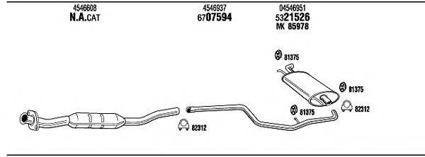 WALKER CH70001 Система випуску ОГ