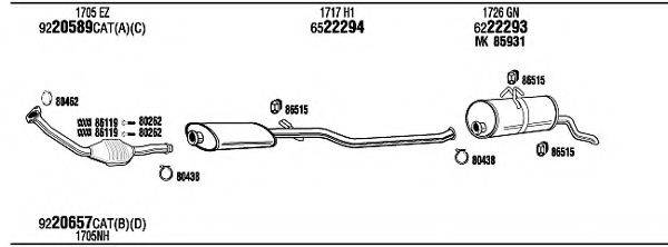 WALKER CIT14491 Система випуску ОГ