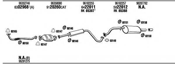 WALKER DW12028 Система випуску ОГ