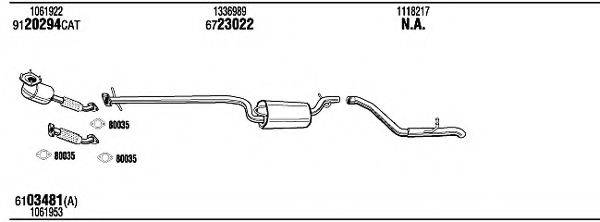 WALKER FOH10041B Система випуску ОГ