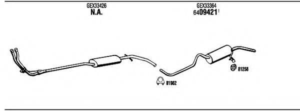 WALKER MG10507 Система випуску ОГ