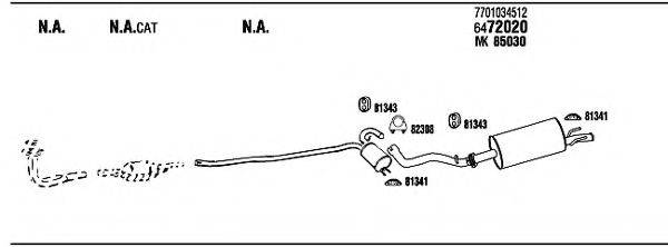 WALKER RE45921 Система випуску ОГ