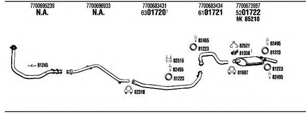 WALKER RE72010 Система випуску ОГ