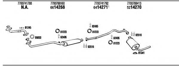 WALKER RE94024 Система випуску ОГ