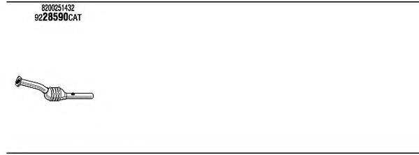 WALKER REK23072 Система випуску ОГ