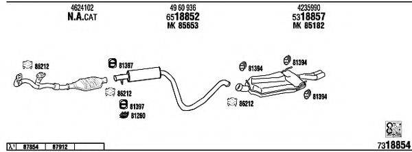 WALKER SA60108 Система випуску ОГ