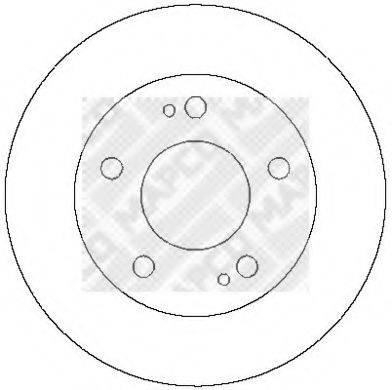 MAPCO 15252 гальмівний диск
