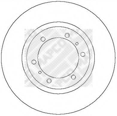 MAPCO 45546 гальмівний диск