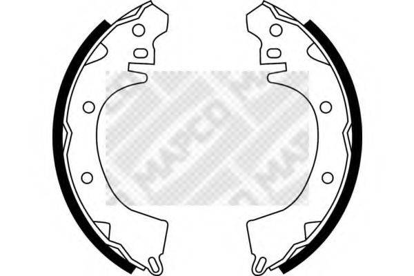 MAPCO 8561 Комплект гальмівних колодок
