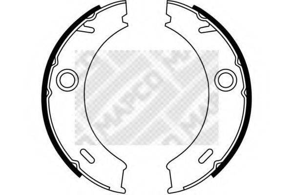 MAPCO 8855 Комплект гальмівних колодок