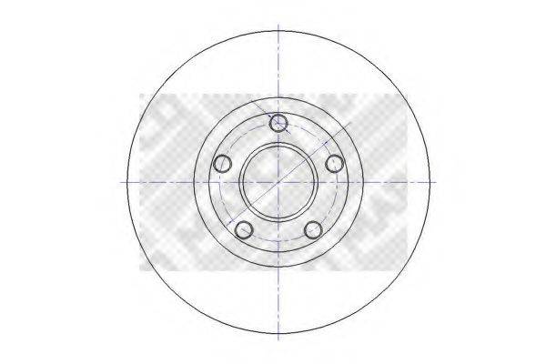 MAPCO 15704 гальмівний диск
