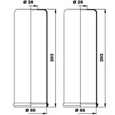 MOOG K150208 Комплект пильника, рульове керування
