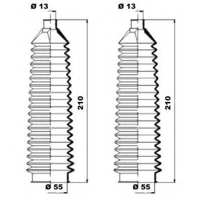 MOOG K150217 Комплект пильника, рульове керування