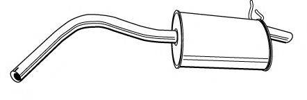 FONOS 611892 Глушник вихлопних газів кінцевий