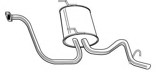 FONOS 617718 Глушник вихлопних газів кінцевий