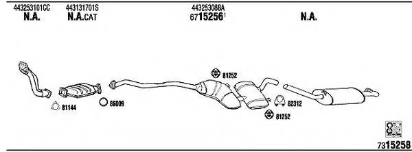 FONOS AD62166B Система випуску ОГ