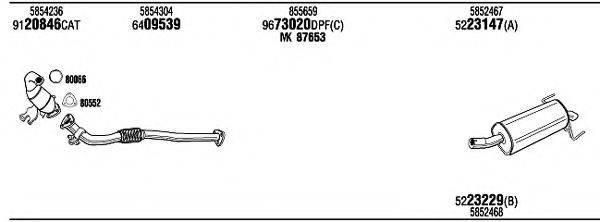 FONOS OPH18072BE Система випуску ОГ