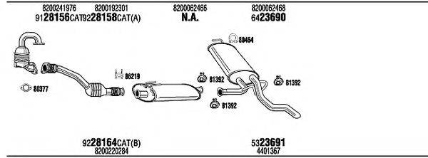 FONOS REH15604B Система випуску ОГ