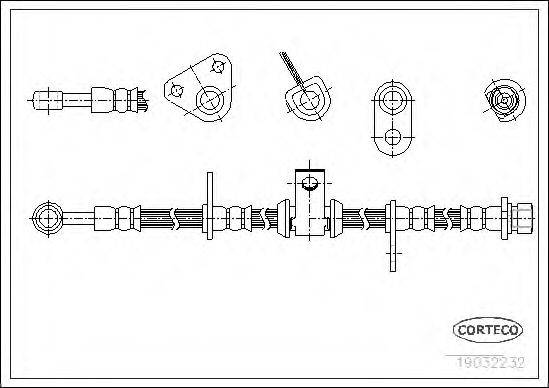 CORTECO 19032232 Гальмівний шланг