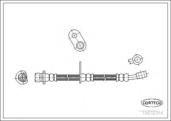 CORTECO 19032314 Гальмівний шланг