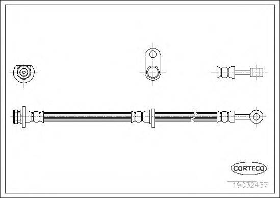 CORTECO 19032437 Гальмівний шланг