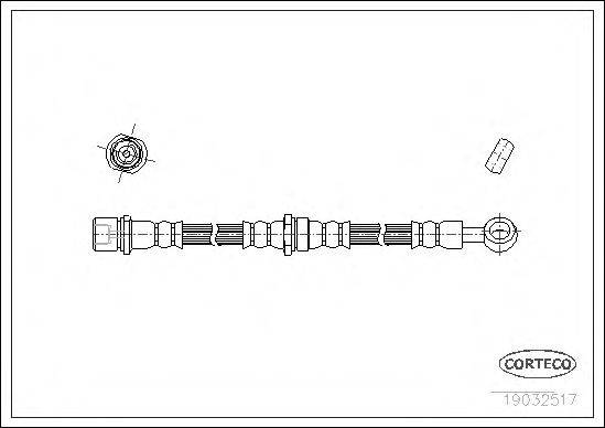 CORTECO 19032517 Гальмівний шланг