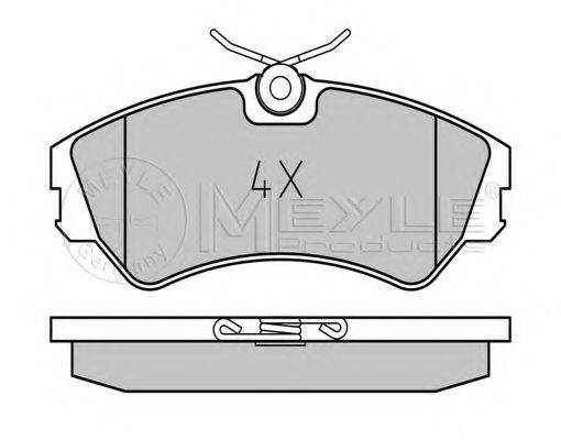 MEYLE 0252012419 Комплект гальмівних колодок, дискове гальмо