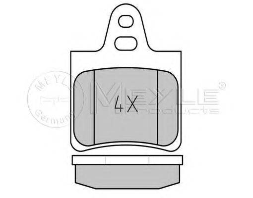 MEYLE 0252016215 Комплект гальмівних колодок, дискове гальмо