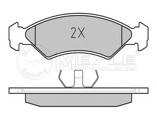 MEYLE 0252085717 Комплект гальмівних колодок, дискове гальмо