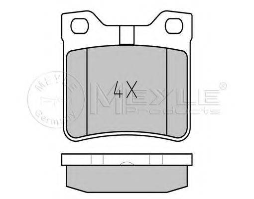 MEYLE 0252127817 Комплект гальмівних колодок, дискове гальмо
