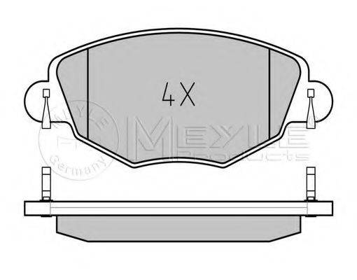MEYLE 0252327918 Комплект гальмівних колодок, дискове гальмо