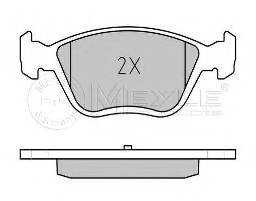 MEYLE 0252328919W Комплект гальмівних колодок, дискове гальмо